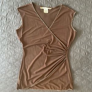 Max Studio Faux Wrap Top - Small